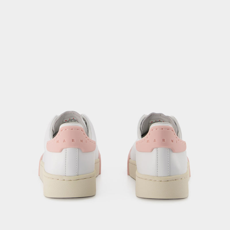 Dada Bumper Sneakers - Marni - Lilly White/Light Pink - Leather