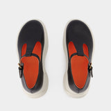 Mary Jane Platform Sandals - Marni - Black - Leather