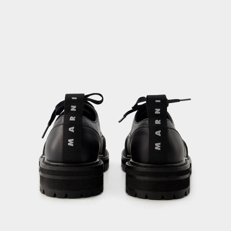 Dada Derbies - Marni - Leather - Black