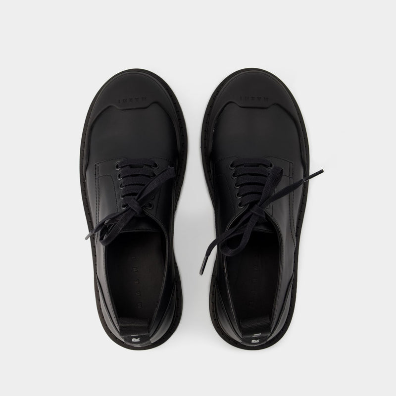 Dada Derbies - Marni - Leather - Black