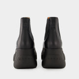 Chunky Chelsea Boots - Marni - Leather - Black