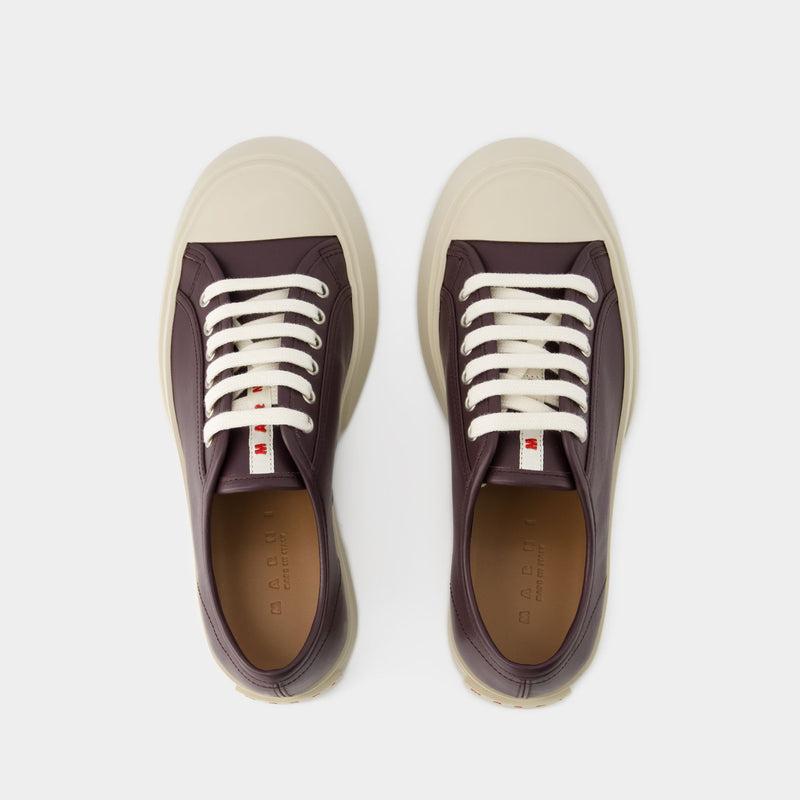 Pablo Sneakers - Marni - Leather - Cacao