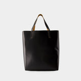 Tribeca Tote Bag - Marni - Leather - White/Black