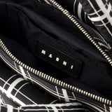 Ew Nylon Print Tote Bag - Marni - Leather - Black