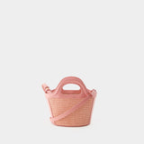 Tropicalia Micro Shopper Bag - Marni - Cotton - Light Pink