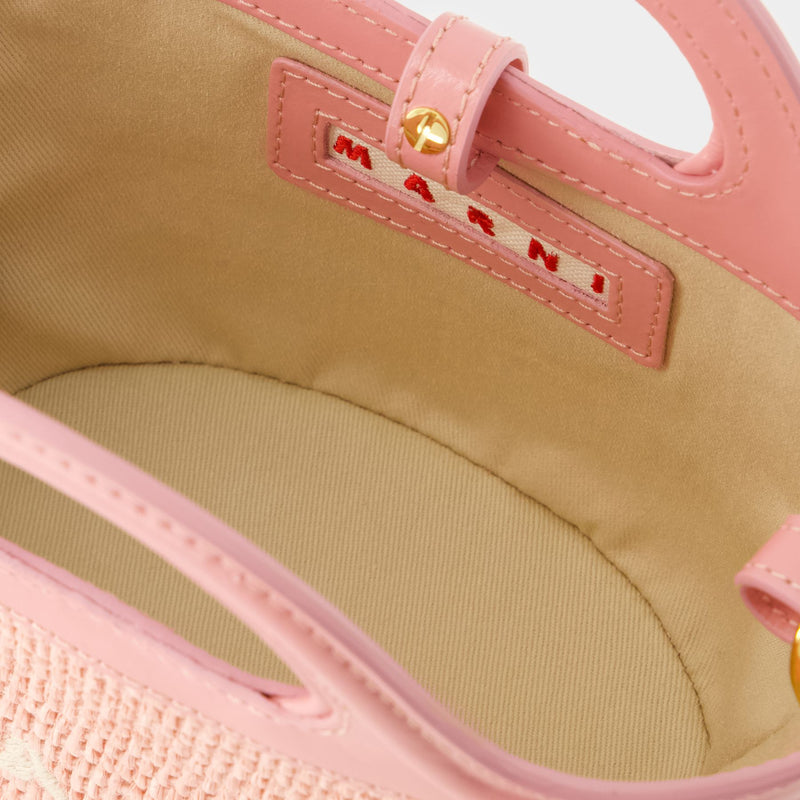 Tropicalia Micro Shopper Bag - Marni - Cotton - Light Pink