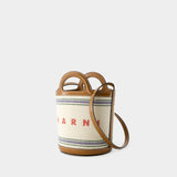 Tropicalia Mini Bucket Bag - Marni - Cotton - Beige