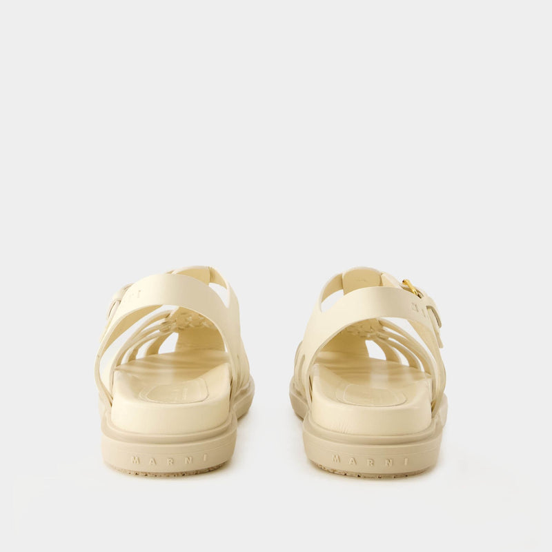 Calzature Sandals - Marni - Leather - White