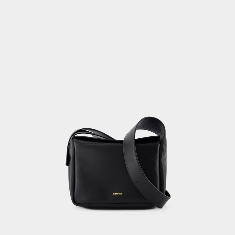 Flap Messenger Xs Crossbody - Jil Sander - Leather - Black