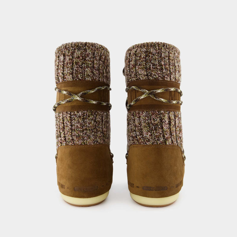 Moon Boot Icon Wool in Brown