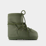 Moon Boot Icon Low Rubber in Khaki