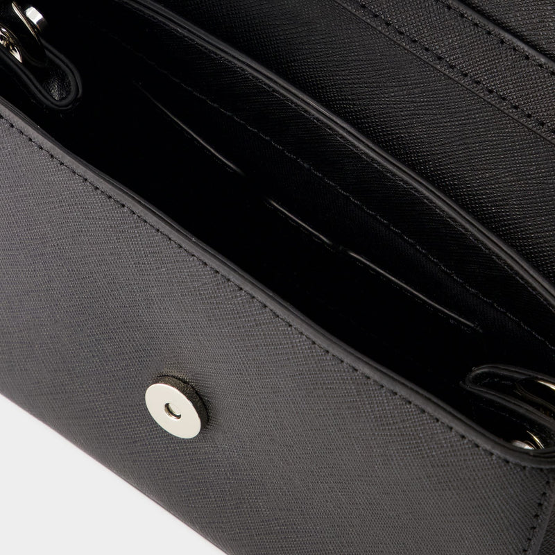Vivienne Westwood Small Hazel Quilted Shoulder Bag in Black