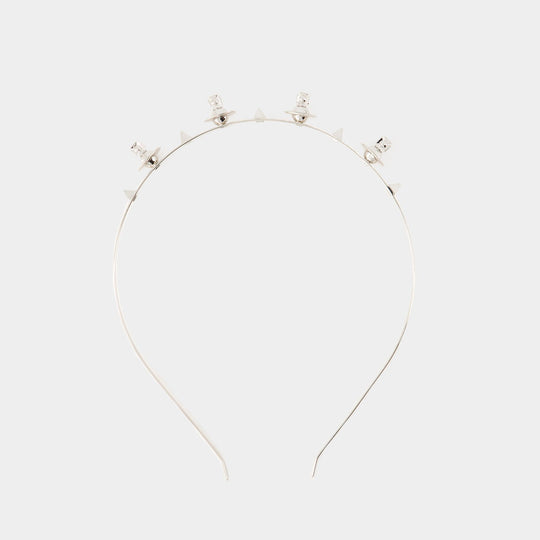 Clare Alice Headband - Vivienne Westwood - Brass - Silver