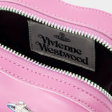 Mini Heart Crossbody - Vivienne Westwood - Leather - Pink