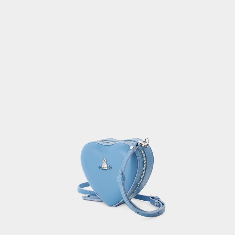 Mini Heart Crossbody - Vivienne Westwood - Leather - Blue