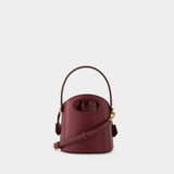 Secchiello Crossbody Bag - Etro - Leather - Burgundy