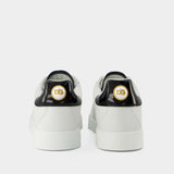 Portofino Sneakers - Dolce & Gabbana -  White/Gold - Leather