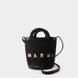 Tropicalia Mini Bucket Handbag - Marni - Leather - Black