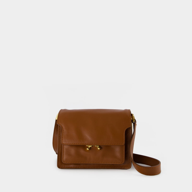 Marni Trunk Mini Leather Shoulder Bag