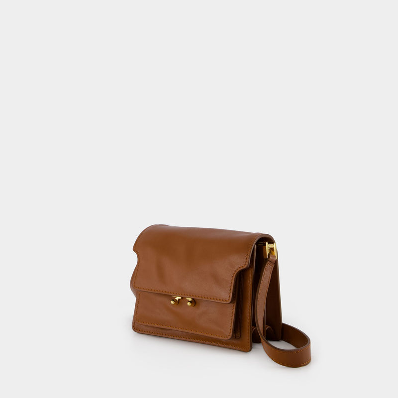 Marni Brown Medium Trunk Bag