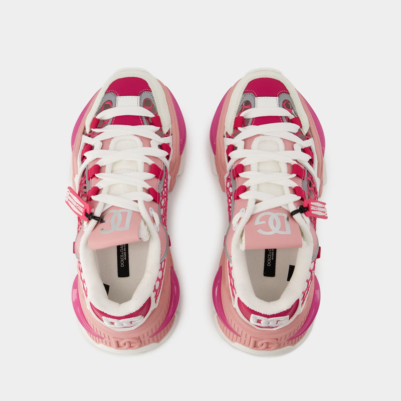 Airmaster Sneakers - Dolce&Gabbana - Polyester - White/Pink