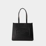 Embossed Plaque Tote Bag - Dolce&Gabbana - Leather - Black