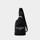 Marsupio DG Logo Crossbody - Dolce&Gabbana - Nylon - Black