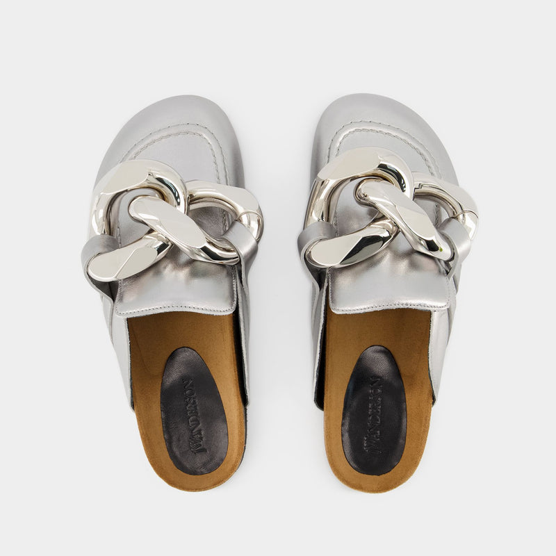 Chain Loafers - J.W. Anderson - Leather - Silver