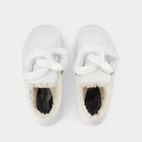 Chain Loafers Close Back in White Leather