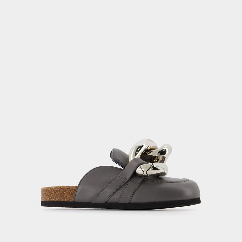 サンダル・ミュール Jw Anderson Mule Chain CHAIN LOAFER LEATHER MULES – JW Anderson