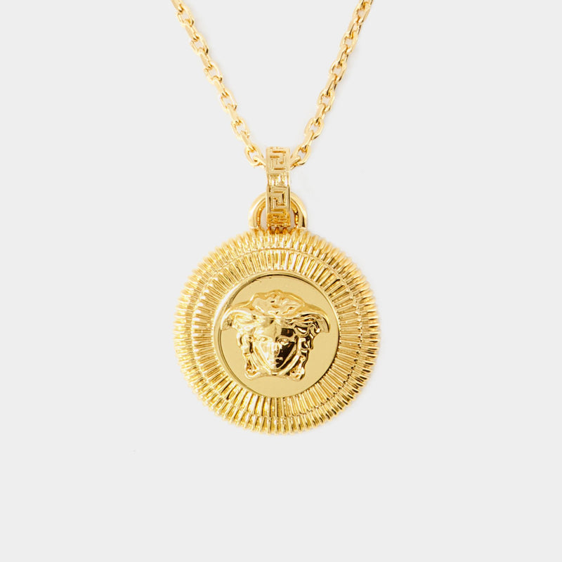 Medusa Biggie Necklace  - Versace - Metal - Gold