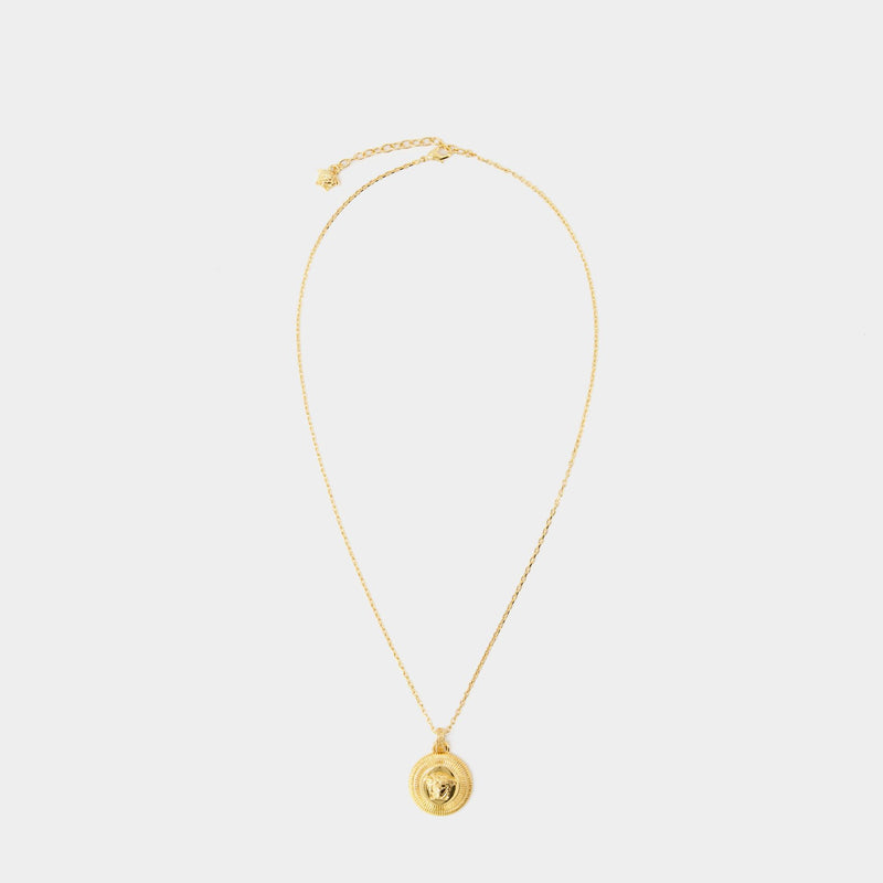 ネックレス・ペンダント Medusa Necklace - Versace - l - Gold Crystal La Medusa Necklace Gold,White | VERSACE US