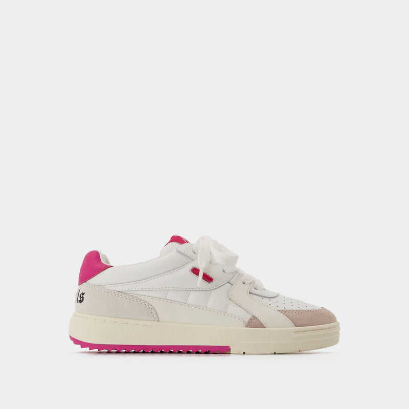 Palm University Sneakers - Palm Angels - Leather -White/Pink