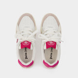 Palm University Sneakers - Palm Angels - Leather -White/Pink