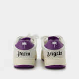 Palm University Sneakers - Palm Angels - White/Purple - Leather
