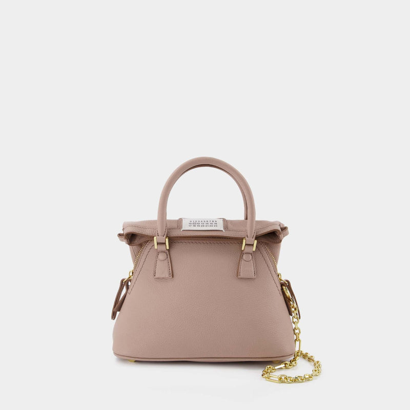 5Ac Classique Micro Handbag - Maison Margiela - Pink Misty - Leather