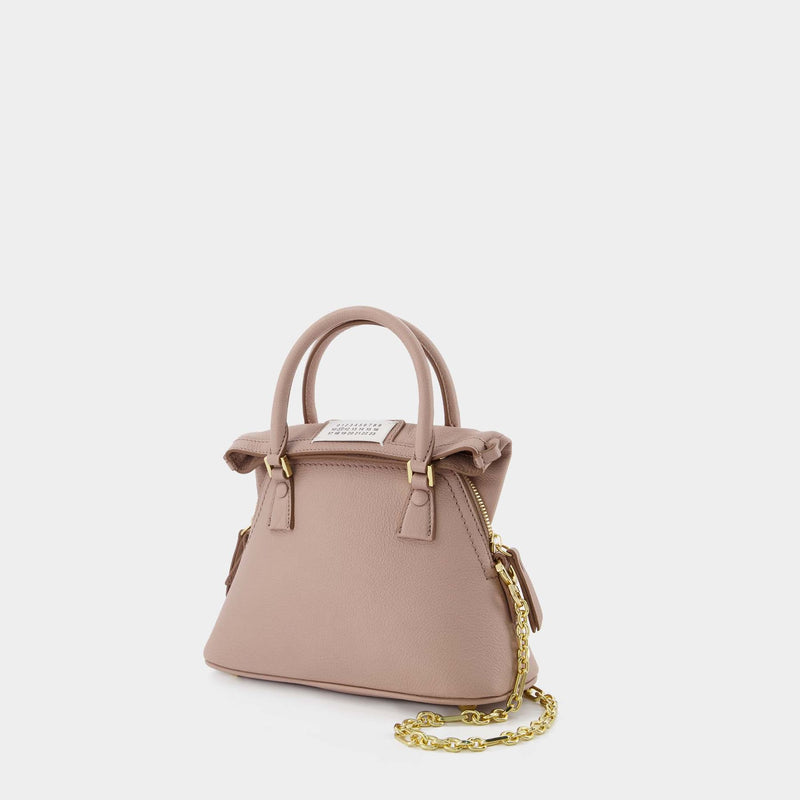 5Ac Classique Micro Handbag - Maison Margiela - Pink Misty - Leather