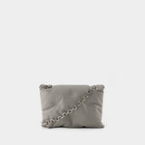 Glam Slam Flap Small Crossbody - Maison Margiela - Leather - Grey