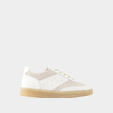 6 Court Sneakers - MM6 Maison Margiela - Leather - White