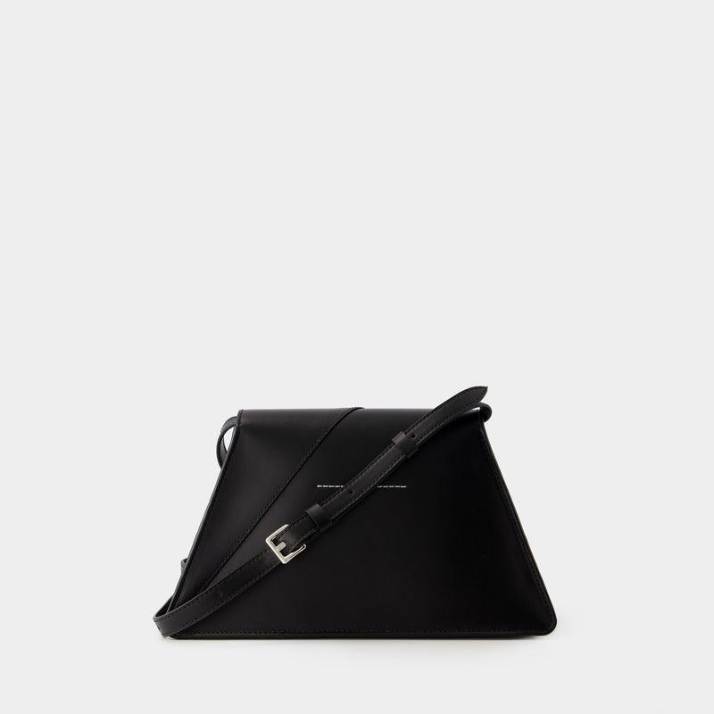 Numbers Medium Hobo Bag - MM6 Maison Margiela - Leather - Black