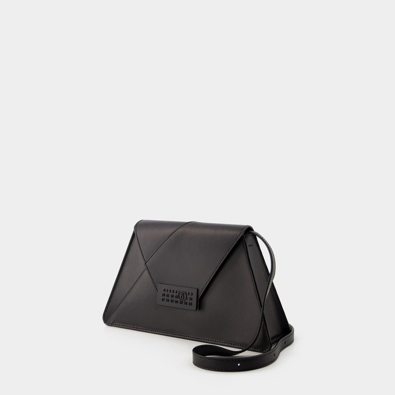 Numbers Medium Hobo Bag - MM6 Maison Margiela - Leather - Black
