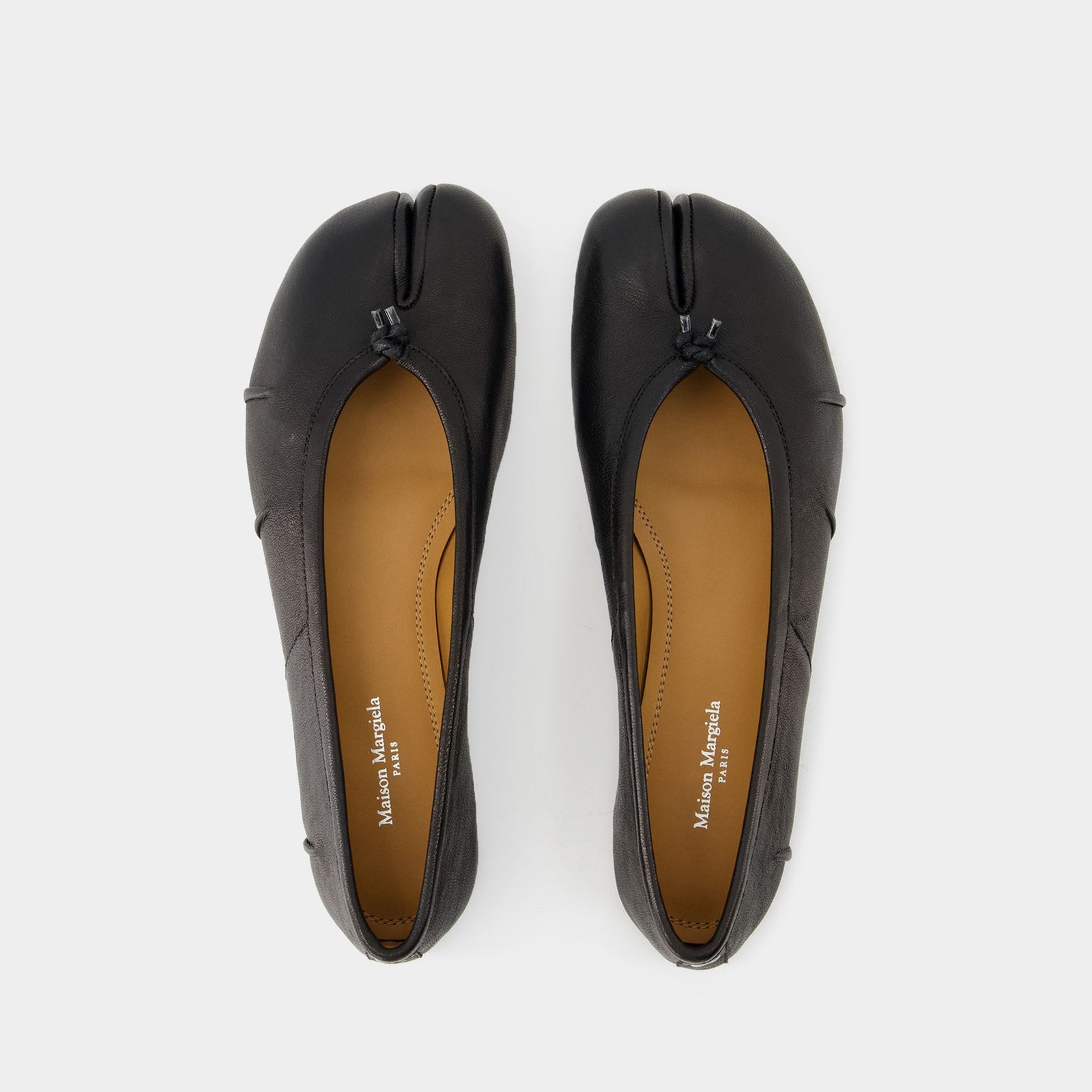 【関税&送料込】Maison Margiela Tabi Leather Ballerinas Maison Margiela Tabi Leather Ballerina Shoes | Black | FARFETCH