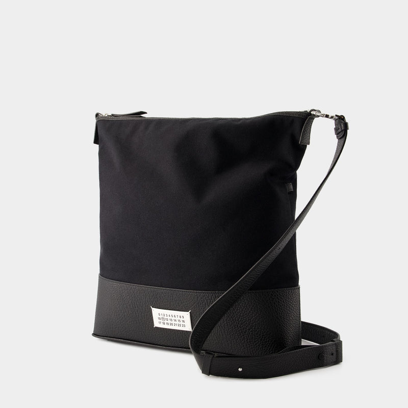 5ac Hobo Medium Crossbody - Maison Margiela - Leather - Black