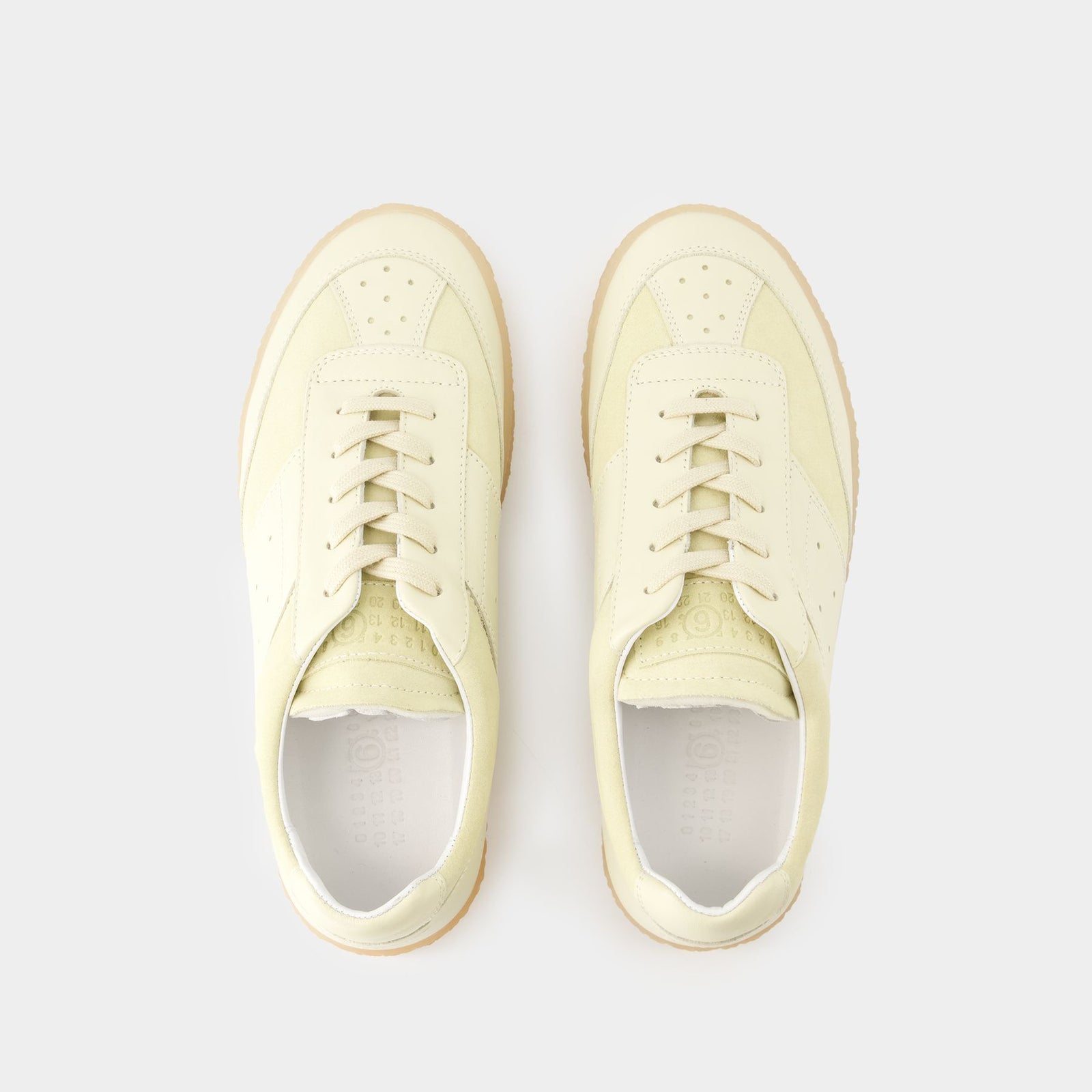 Sneakers - MM6 Maison Margiela - Leather - Beige/White Sneakers - MM6 Maison Margiela - Leather - Beige/White