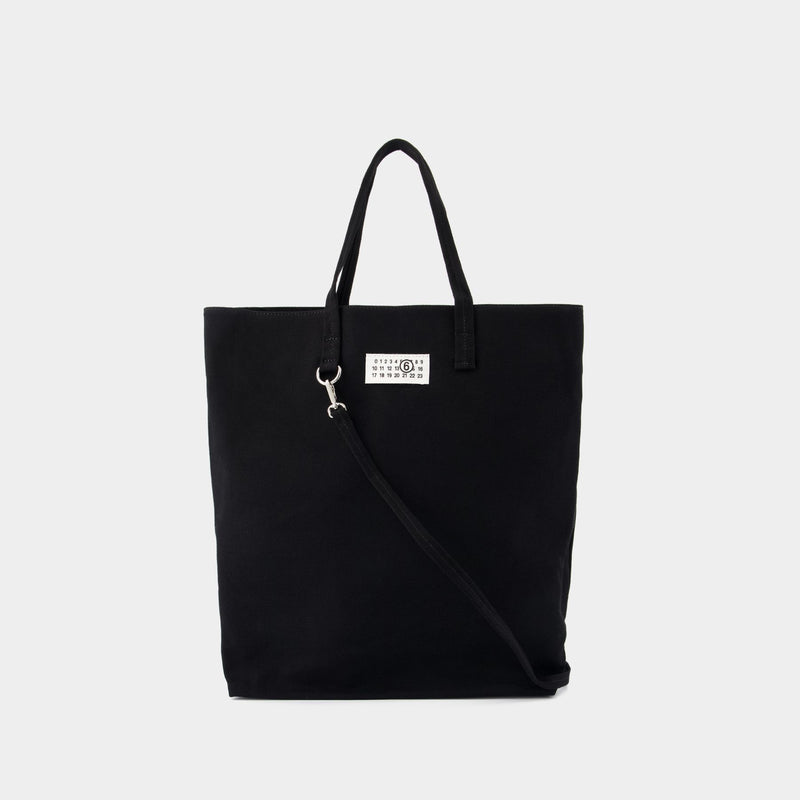 Shopper Bag - MM6 Maison Margiela - Cotton - Black