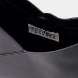 Japanese 6 Baguette Soft Bag - MM6 Maison Margiela - Leather - Black