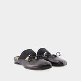 Slipper Ballerinas - MM6 Maison Margiela - Leather - Black