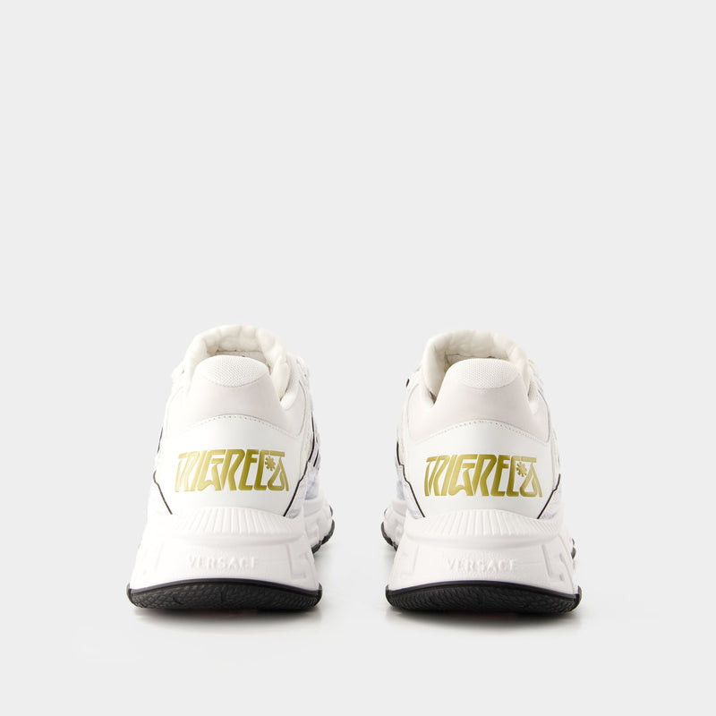 Trigreca Sneakers - Versace - Fabric - White