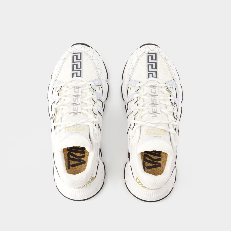 Trigreca Sneakers Versace Fabric White1