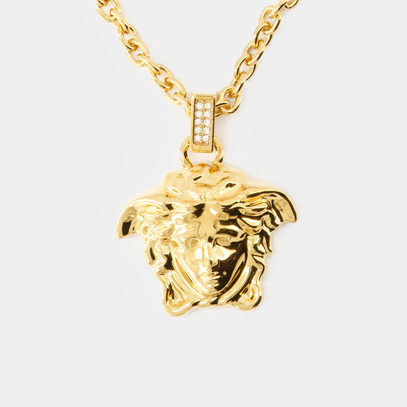 Medusa Necklace - Versace - Metal - Gold
